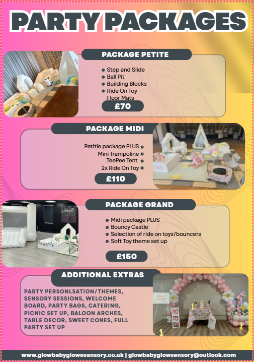 Party packages leaflet